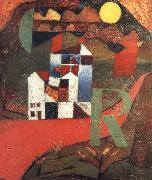 Wassily Kandinsky Villa R painting